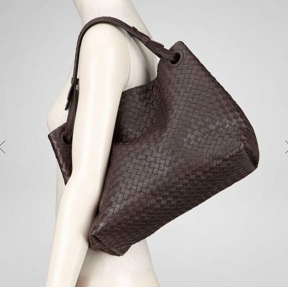 Bottega Veneta Lambskin Tote Bag 1032 brown